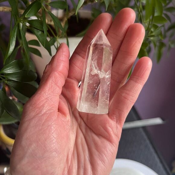 Clear Quartz Crystal‎ Obelisk Meditation Tower (#1) - Picture 2 of 15